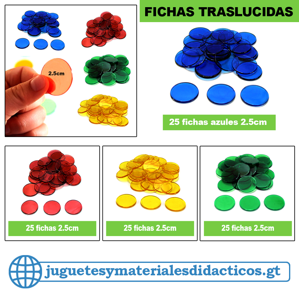 fichas transparentes