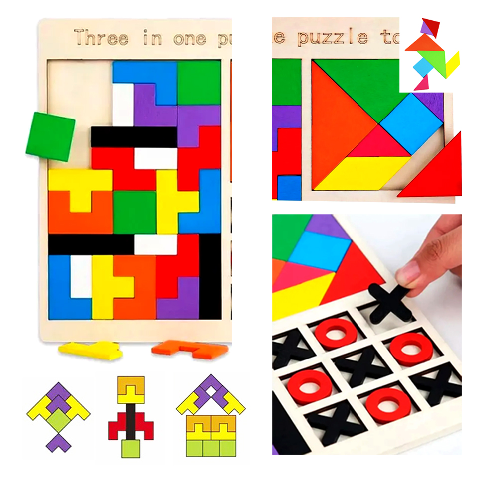 tetris, tangram y totito