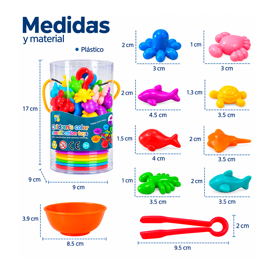 animales del mar para clasificar